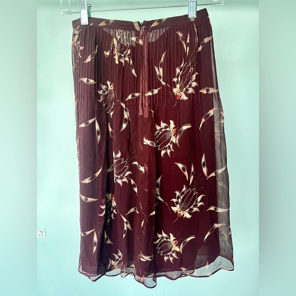 Club Monaco Floral Silk Skirt - Picture 3 of 4